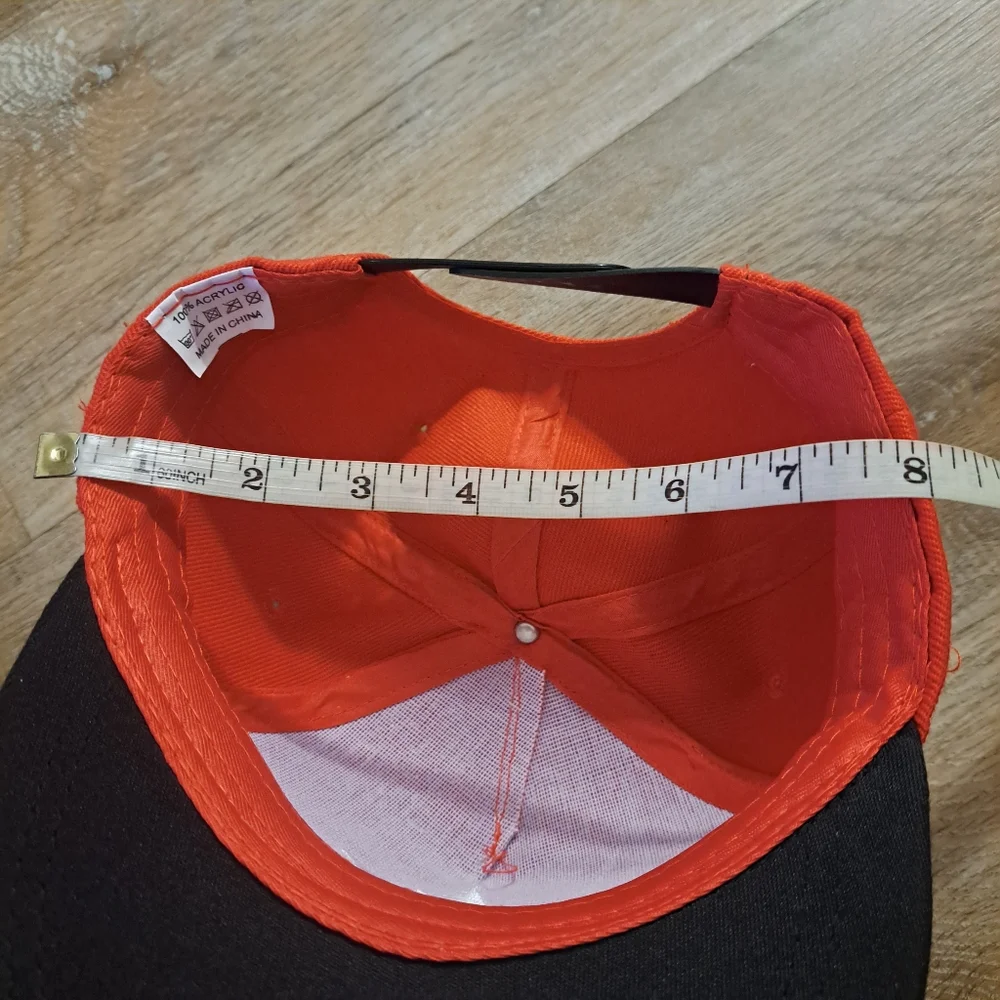 Red & Black Kid's Cap with White Star Kids Snapback Baseball Hat O/S NWOT